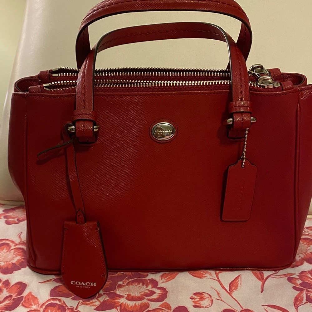 Coach Cherry Red Satchel